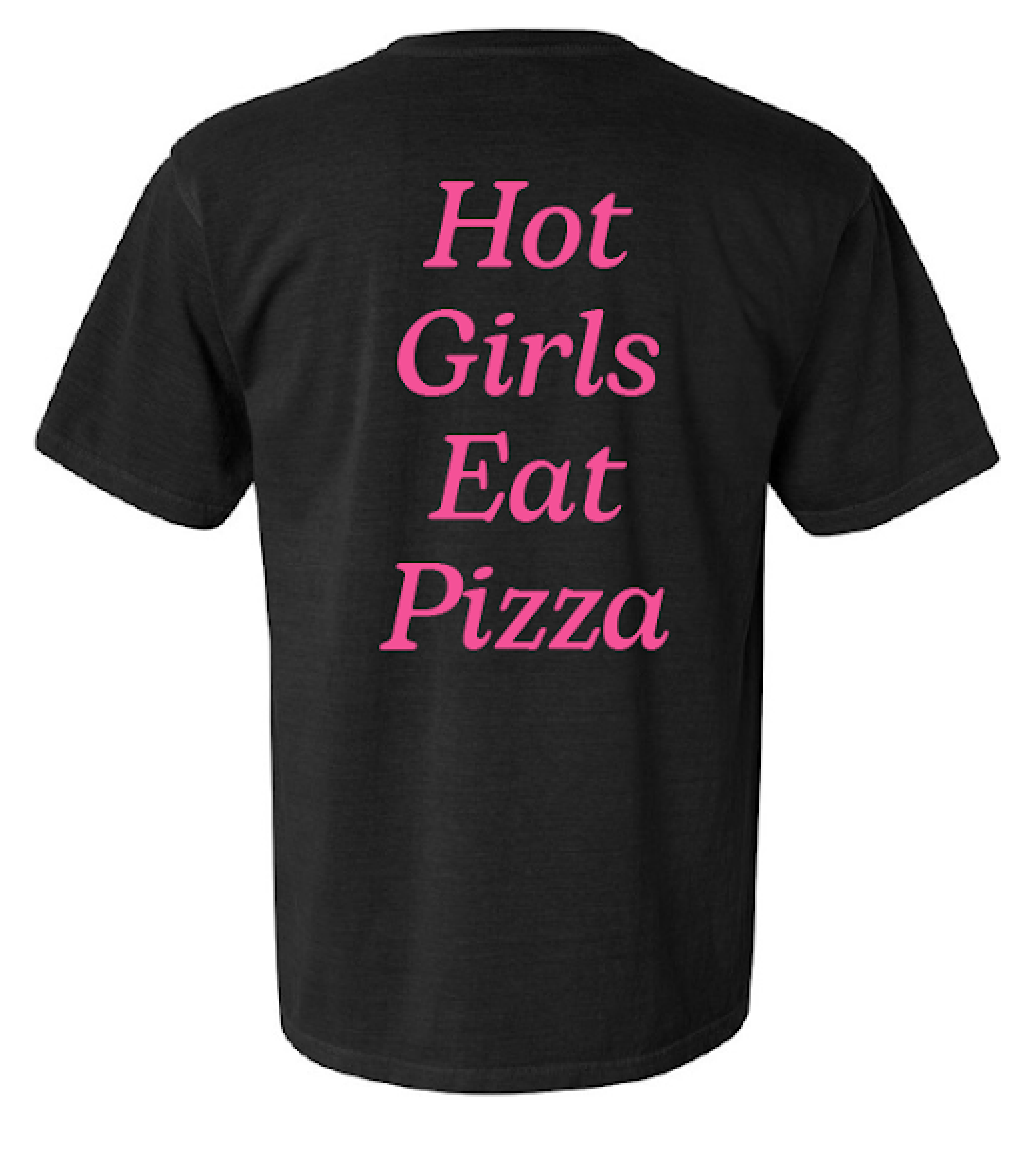 hot girls eat pizza t-shirt