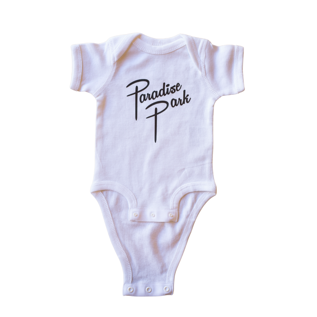 paradise baby onesie