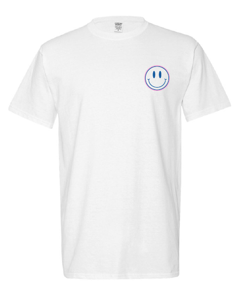 fisheye smiley t-shirt