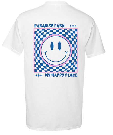fisheye smiley t-shirt